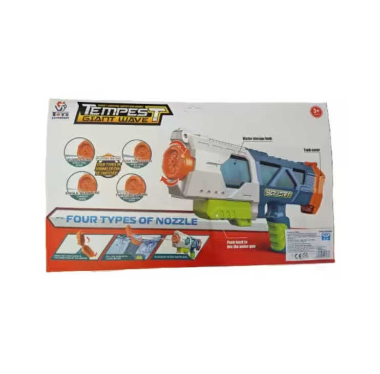 Tempest Giant Wave 42 cm Dört Atış Modlu Su Tabancası