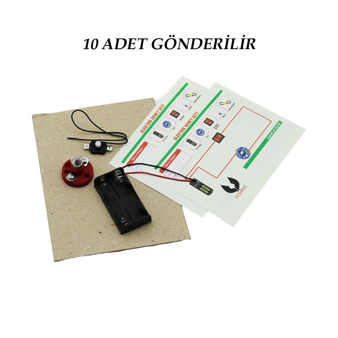 10 ADET ELEKTRİK DENEY SETİ (4887)