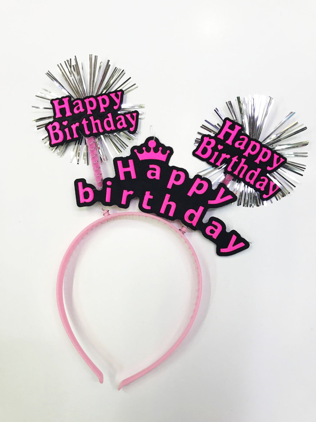 Happy Birthday Neon Renk Doğum Günü Tacı 12 Adet (4887)