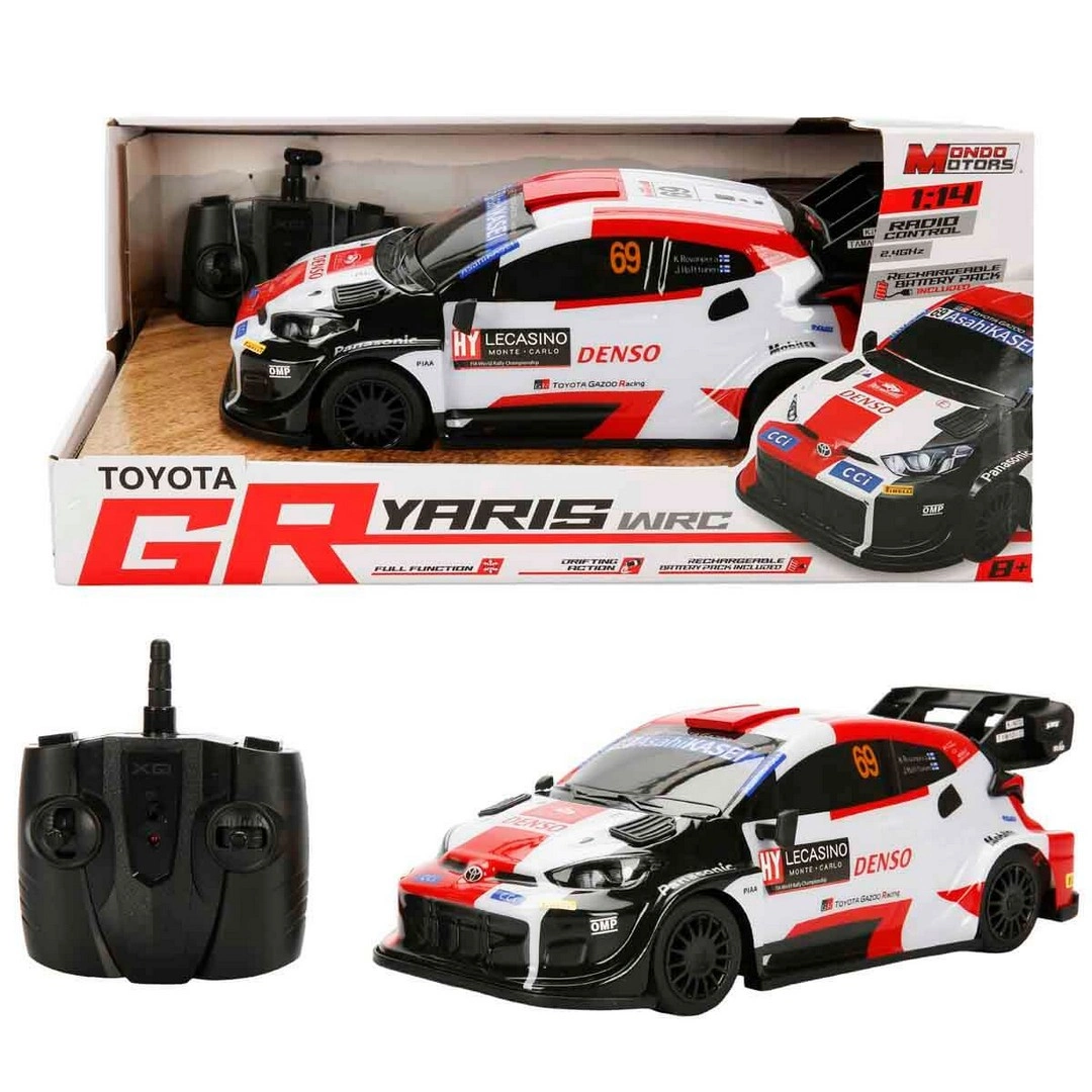 1:14 Toyota GR Yaris WRC USB Şarjlı Uzaktan Kumandalı Araba