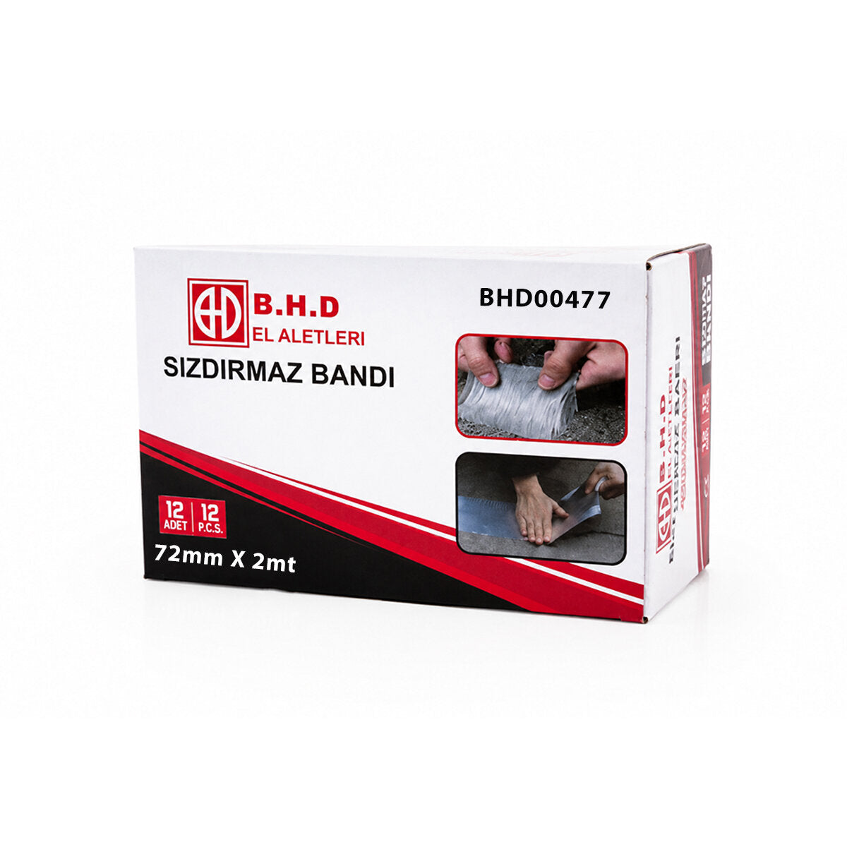 12 ADET 72MMX2MT SU SIZDIRMAZ SAKIZ TAMİR BANTI (4887)