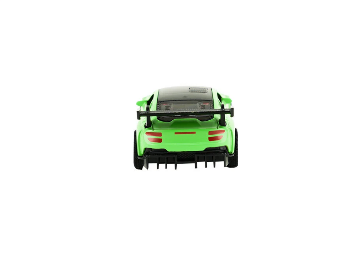 Die Cast Metal Çek Bırak Yeşil Yarış Arabası
