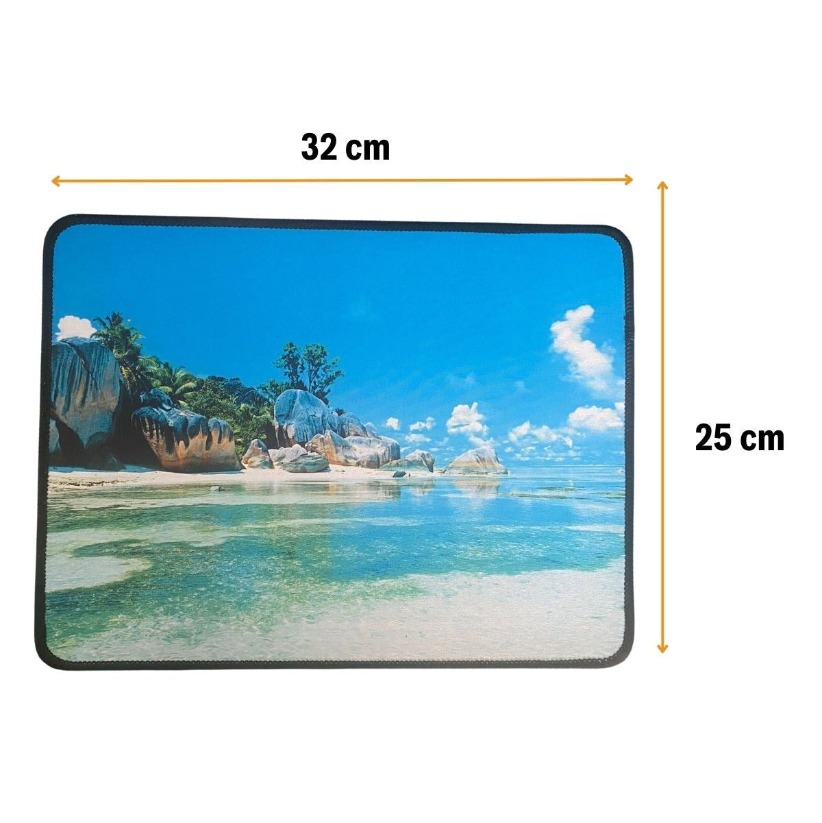25x32 cm Küçük Boy Mouse Pad Manzara Ada (4887)