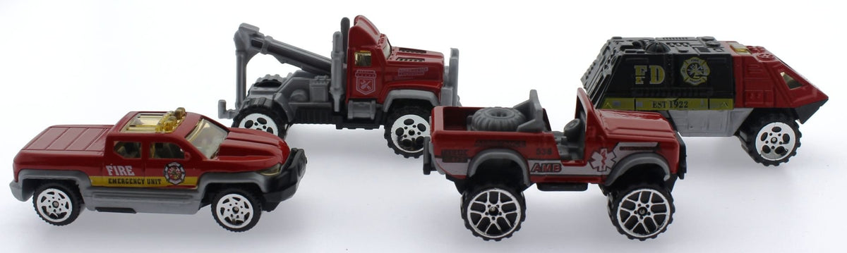4'Lü Die Cast İtfaiye Seti