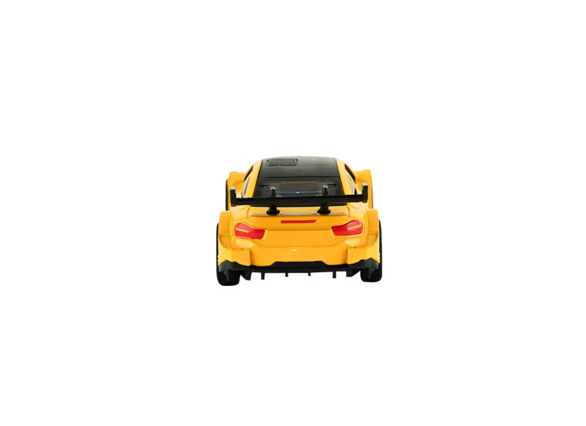 Die Cast Metal Çek Bırak Turuncu Yarış Arabası