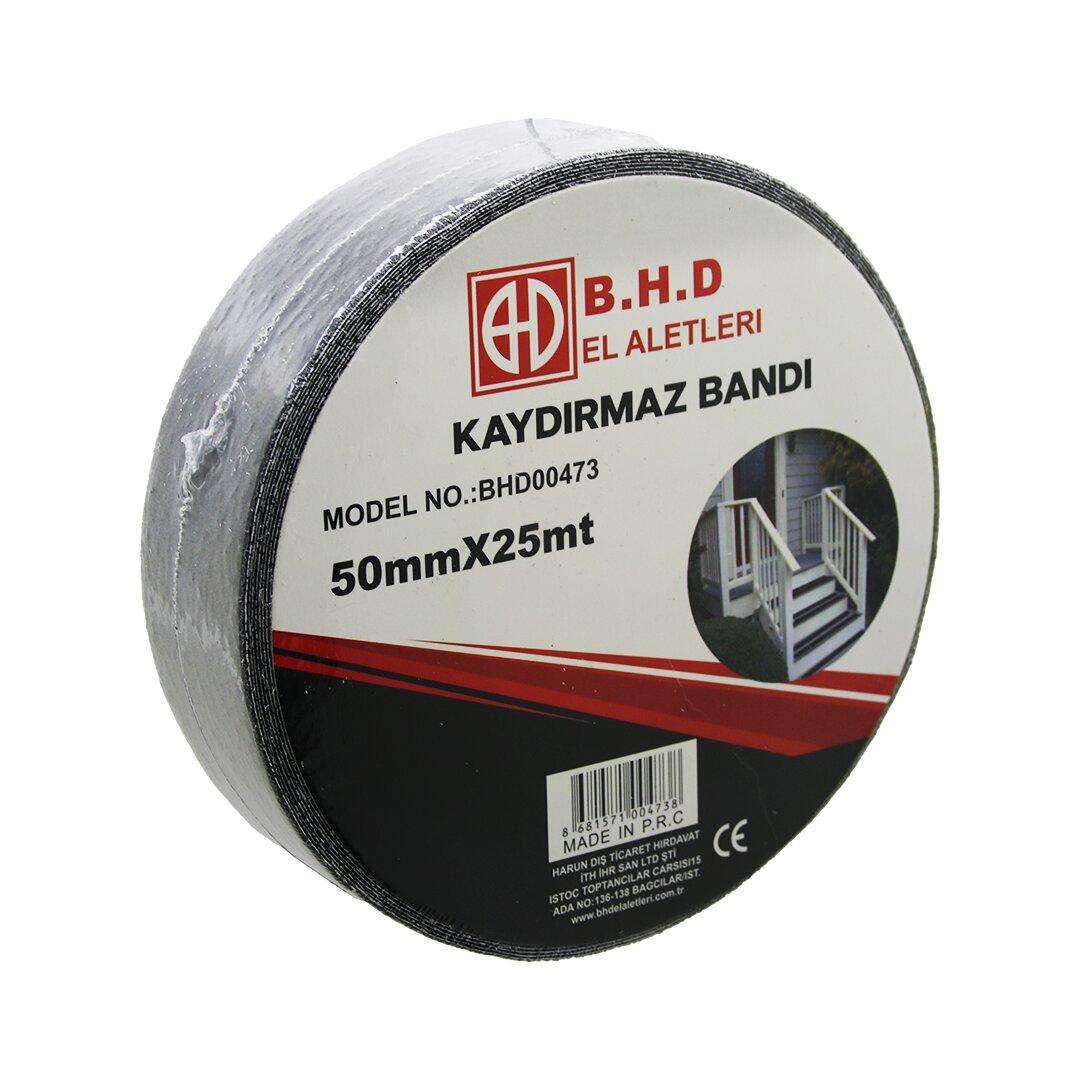 50MM X 25MT KAYDIRMAZ SİYAH BANT (4887)