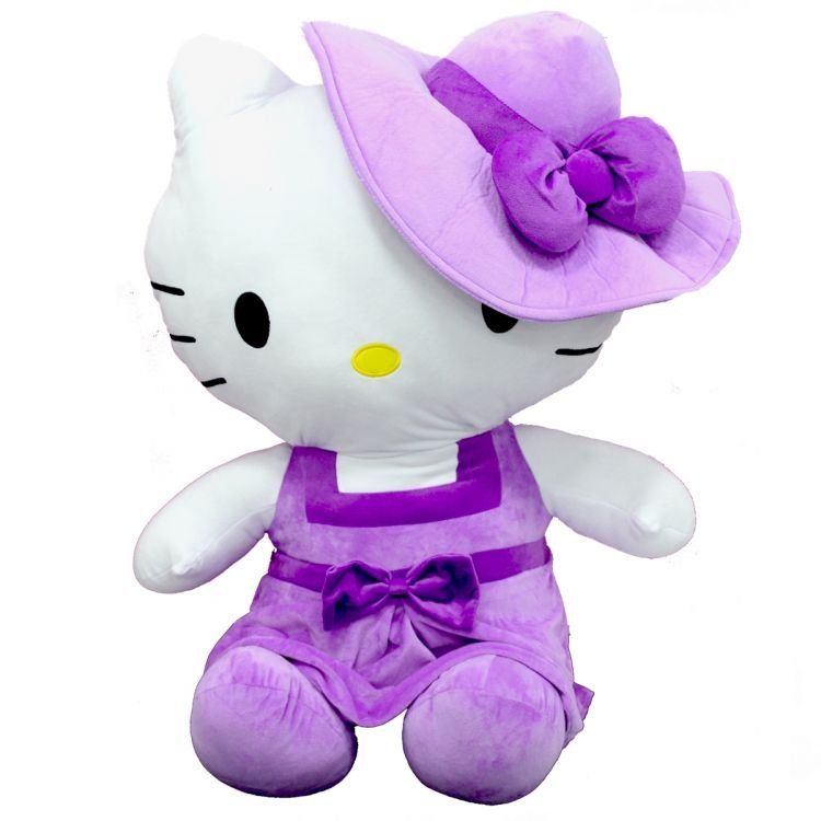 Peluş Hello Kitty Elbiseli Şapkalı 36 cm S01002089 - 1 Adet Stokta Olan Gönderilir