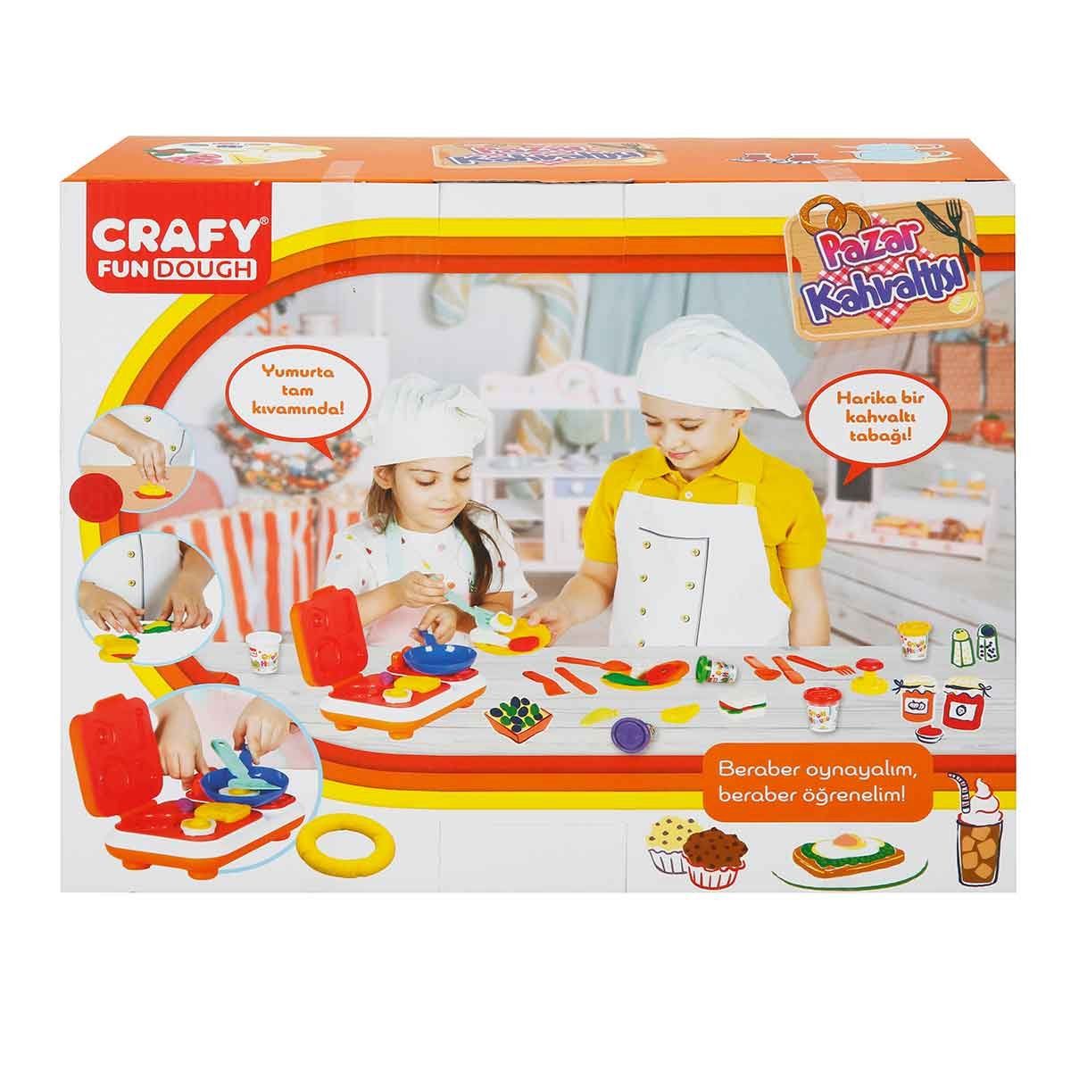 Crafy Pazar Kahvaltısı Oyun Hamuru Seti 23 Parça