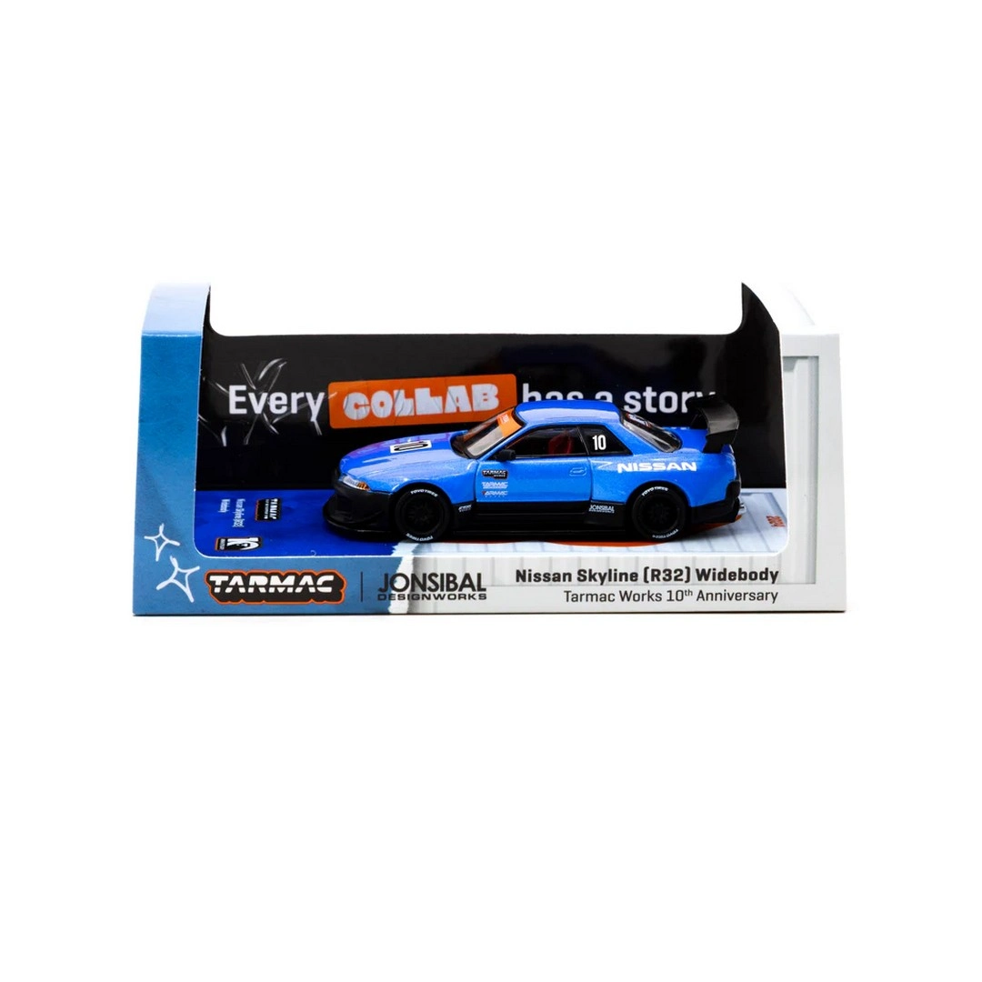 Tarmac Works 1/64 Nissan Skyline (R32) Widebody Tarmac Works 10th Anniversary - Designed by Jon Sibal