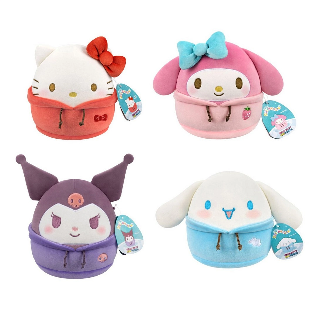 Squishmallows Hello Kitty Kapüşonlu Serisi 20 cm