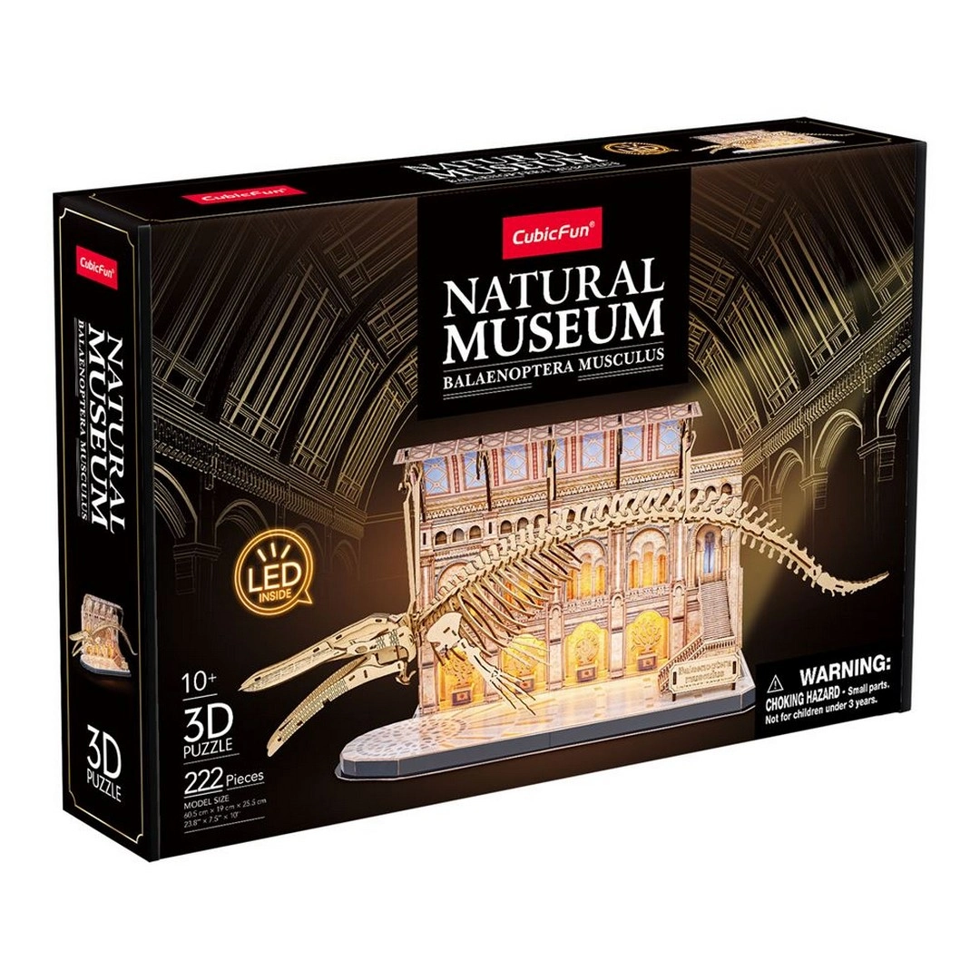 Natural Museum - Mavi Balina 3D Puzzle Led Işıklı