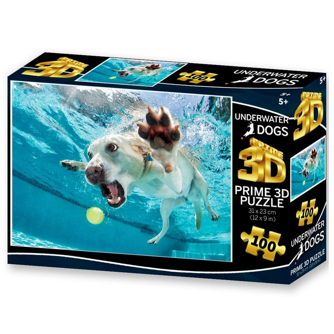 Prime 3D Su Altında Köpek Daisy Puzzle 100 Parça