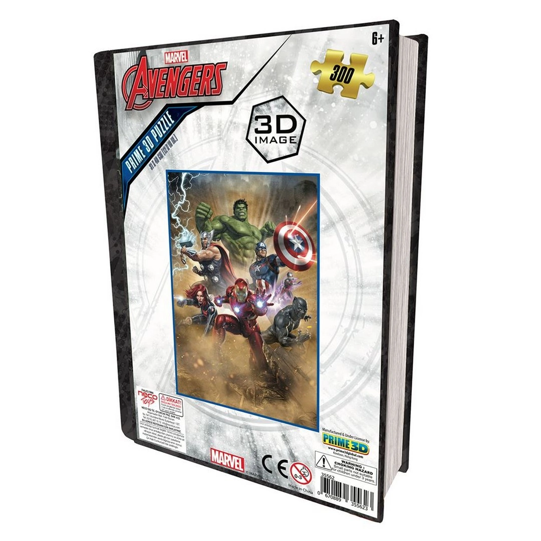 Prime 3D - Avengers 300 Parça Puzzle 35562 - Metal Kutu