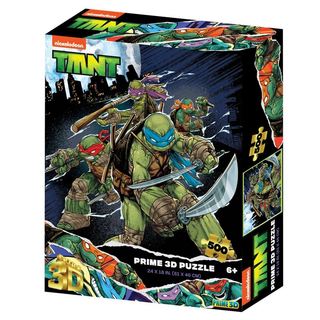 Prime 3D - Ninja Kaplumbağalar 500 Parça Yetişkin Puzzle