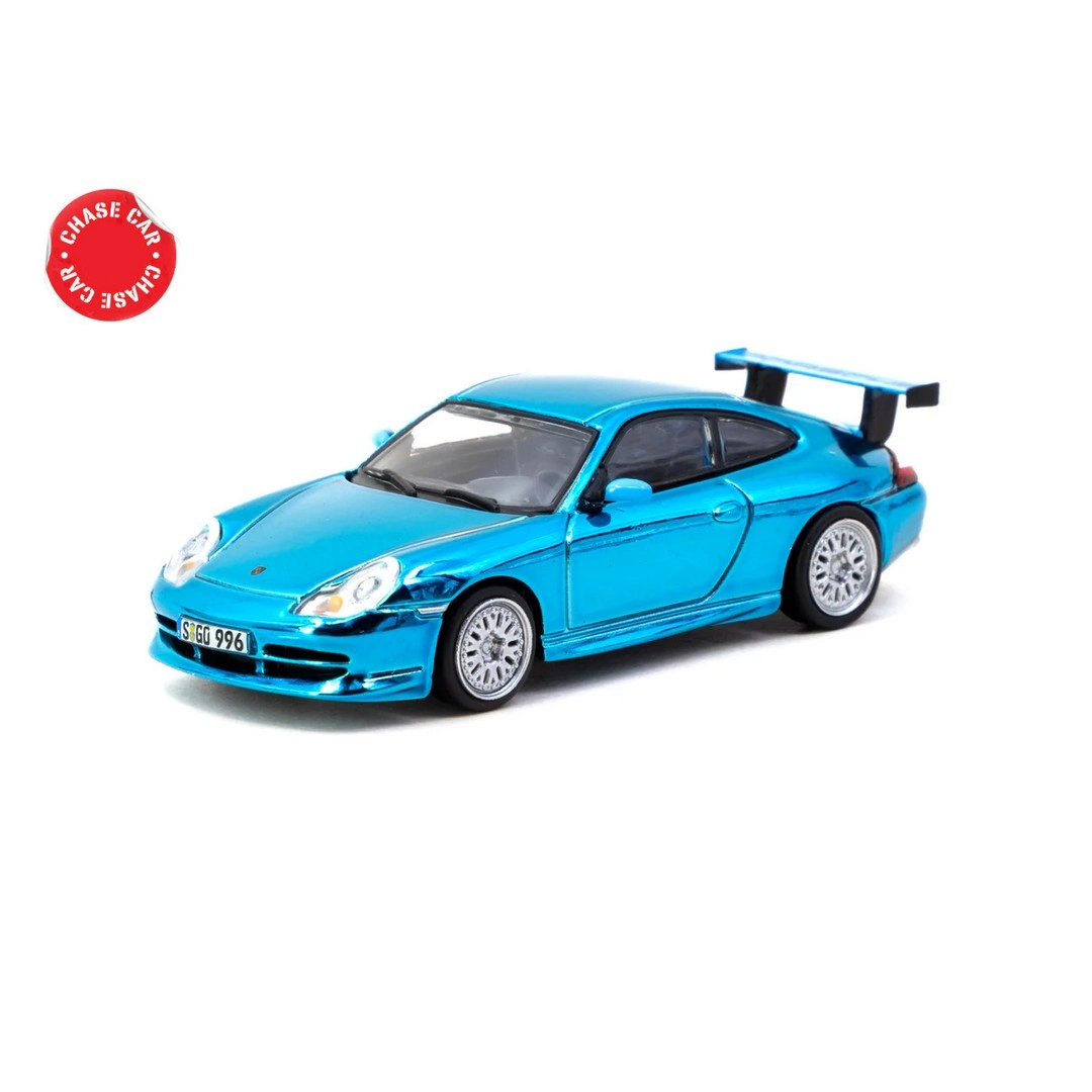 Tarmac Works 1/64 Porsche 911 GT3 (type 996) Light Blue