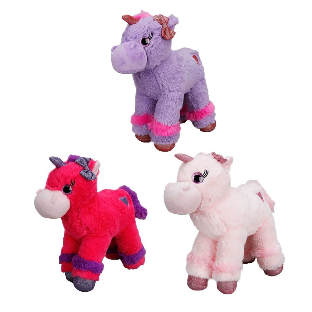 Unicorn Renkli Peluş At 28 cm. - Stokta Olan Renk Gönderilir