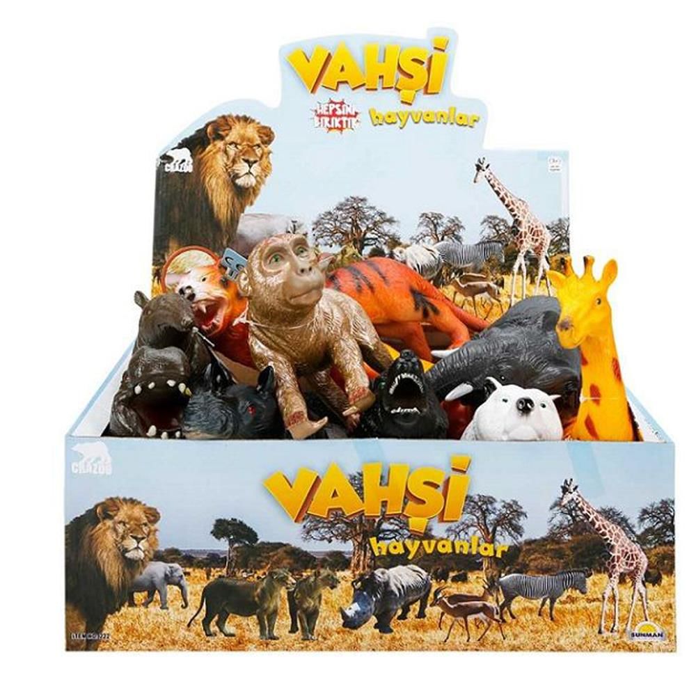S00000725 VAHŞİ HAYVANLAR FOAM SESLİ 27CM -SUN - 1 adet stokta olan gönderilir