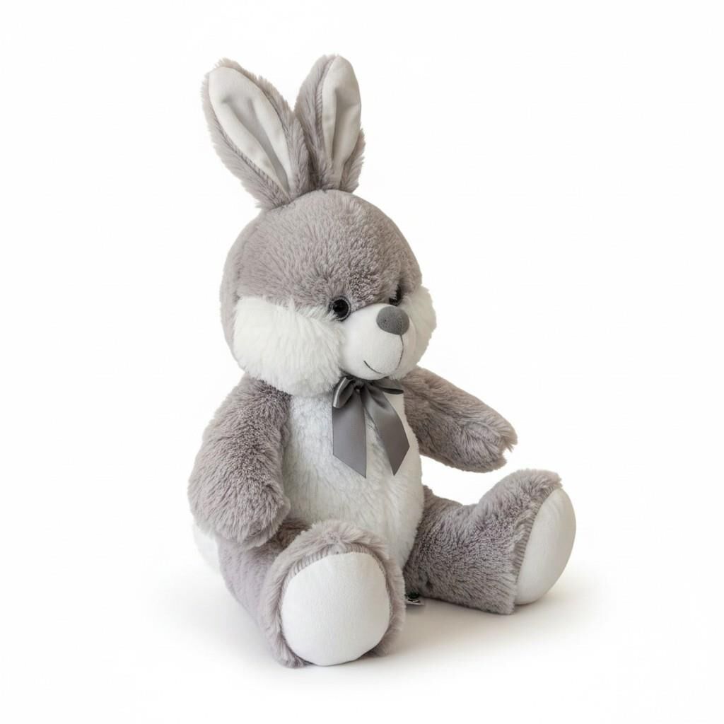 62884 PELUŞ 40CM RENKLİ PARLAK TAVŞANLAR PELUŞ OYUNCAK