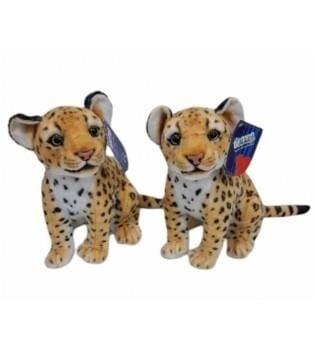 PL50134 25 CM OTURAN KÜÇÜK KAHVERENGİ LEOPAR - 1 Adet Fiyatıdır