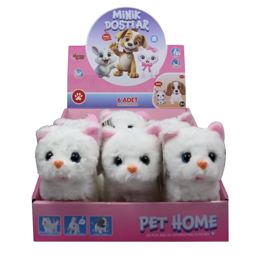 VRD10644 PELUŞ EVCİL KEDİ SESLİ VE HAREKETLİ-VRD