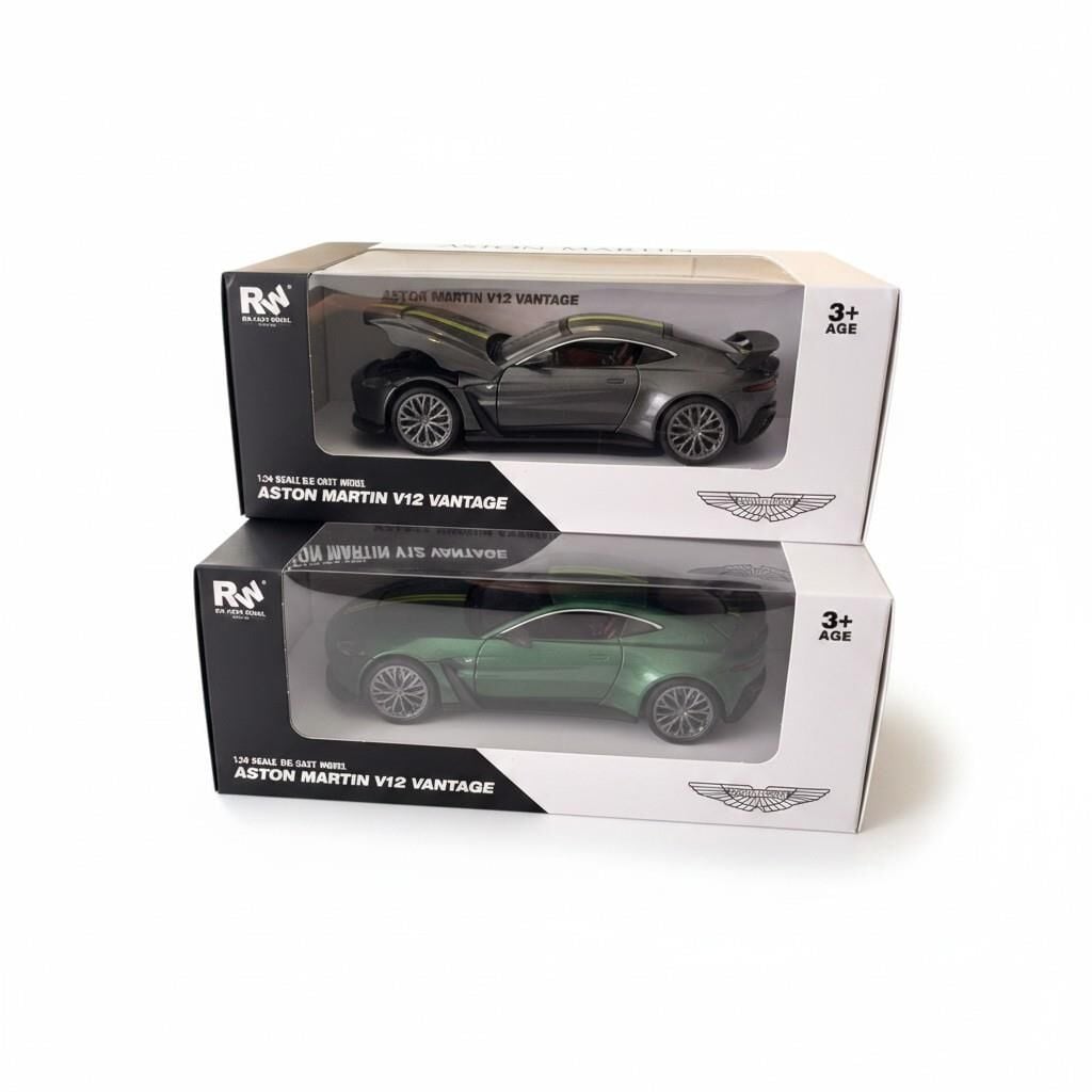 RW8224 1:24 ASTON MARTON VANTAGE ÇEK BIRAK METAL MODEL ARABA