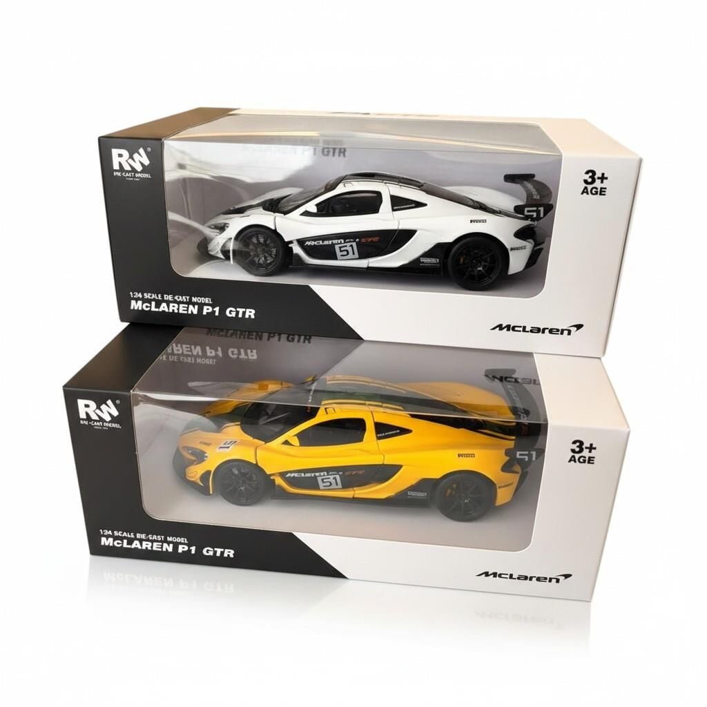 RW8924 1:24 MCLAREN P1 GTR ÇEK BIRAK ARABA LİSANSLI MODEL ARAÇ