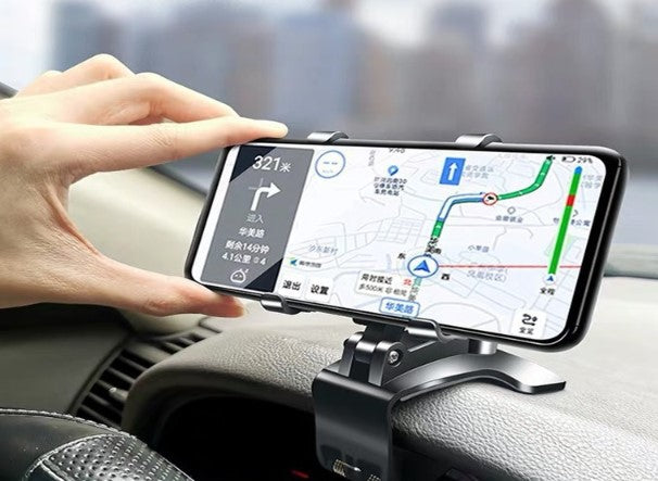 Araba Gösterge Üstüne Takılan 360 Oynar Başlıklı Telefon Tutucu (4887)