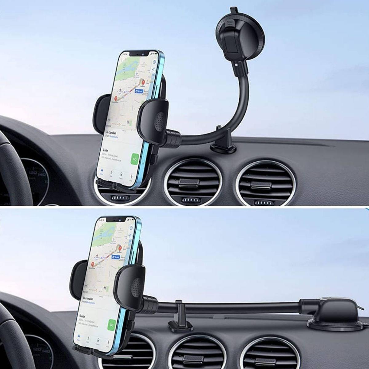 Ayarlanabilir Vakum Kilitli Cam Ve Torpidoya Takılabilen Telefon Tutucu (4887)