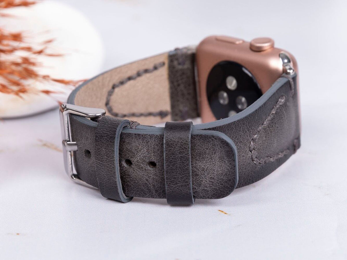 Apple Watch Uyumlu Deri Kordon 42-44-45mm VS4EF Avila
