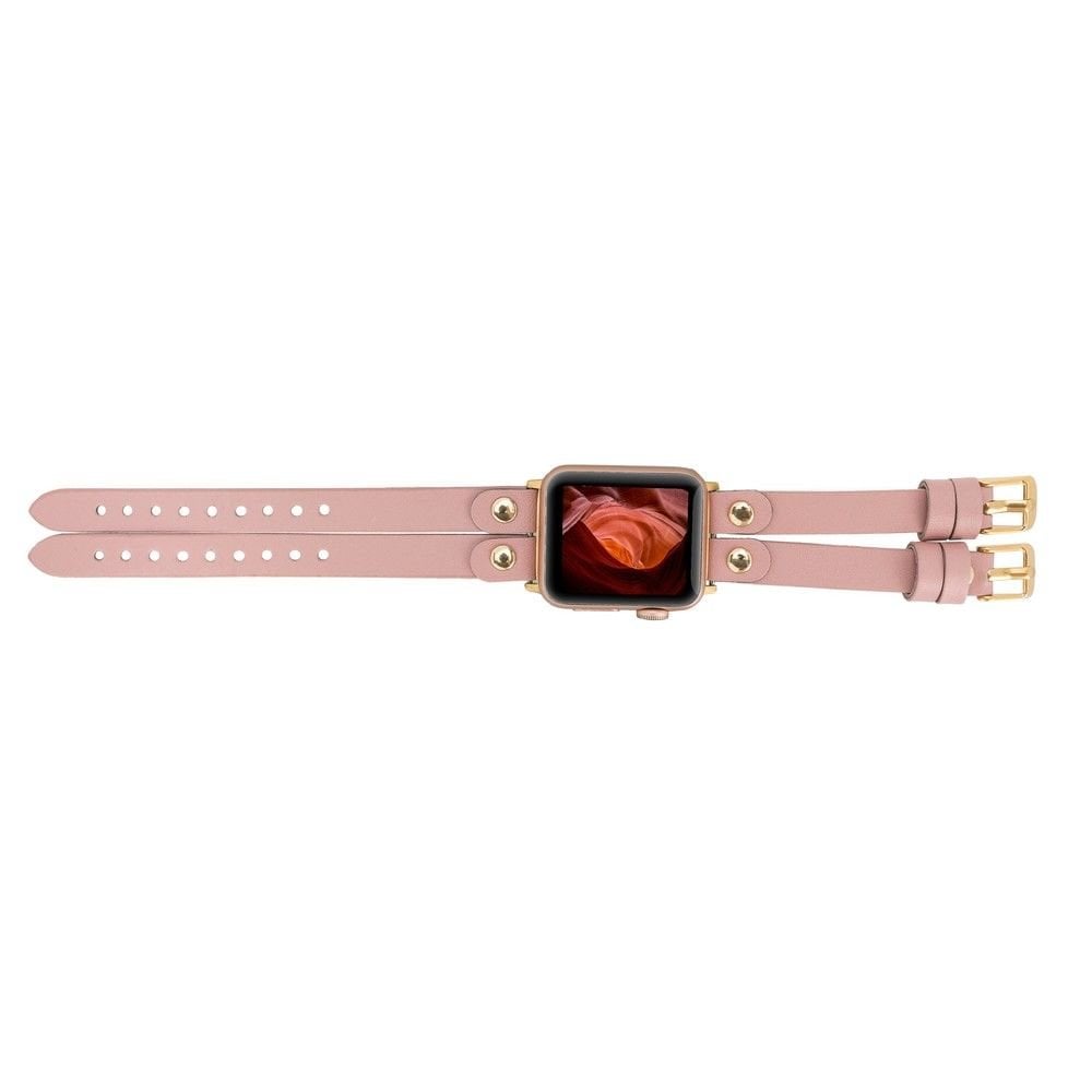 Apple Watch Uyumlu Deri Kordon Ely Double Tour GT NU2