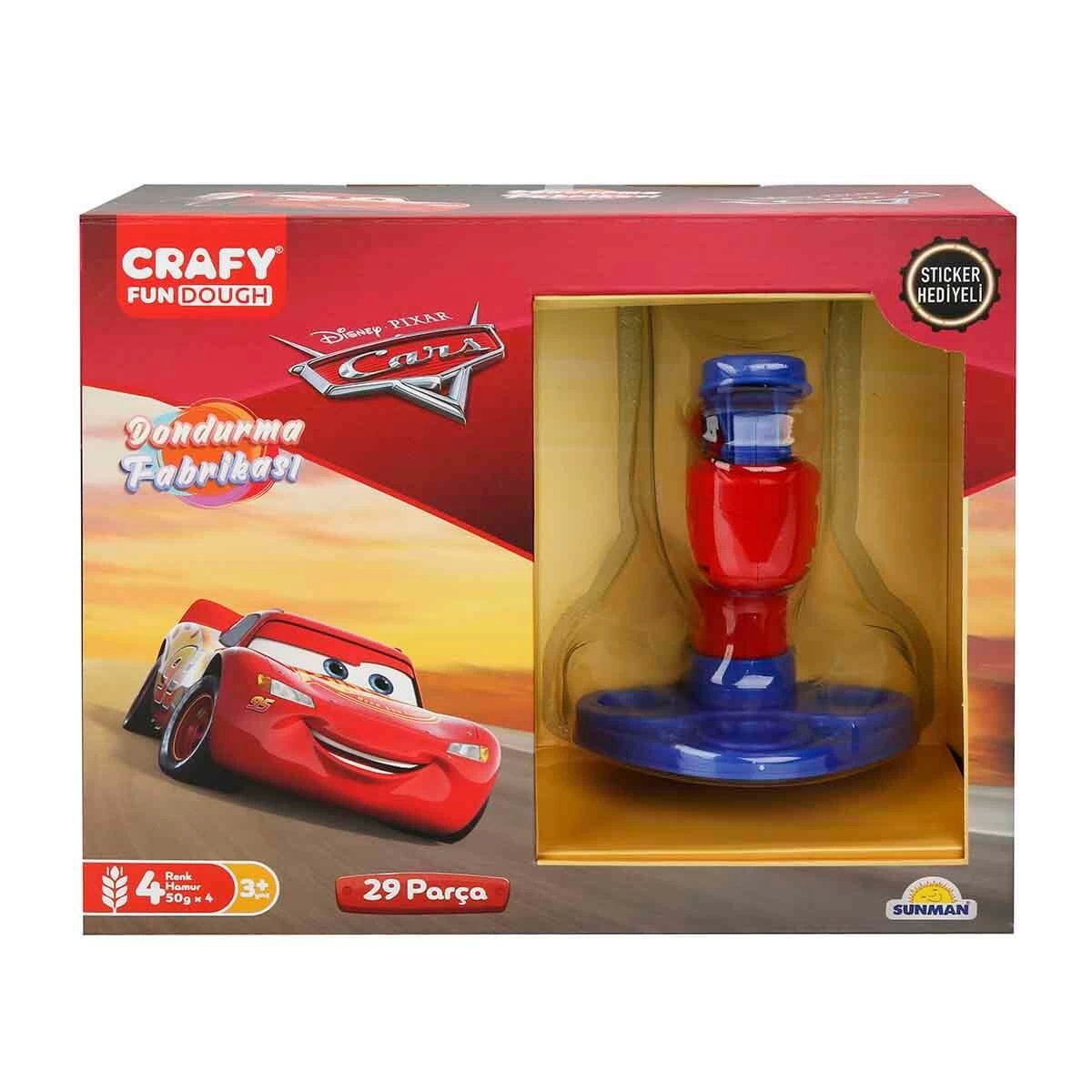 Cars Dondurma Fabrikası Oyun Hamuru Seti 200 gr 29 Parça