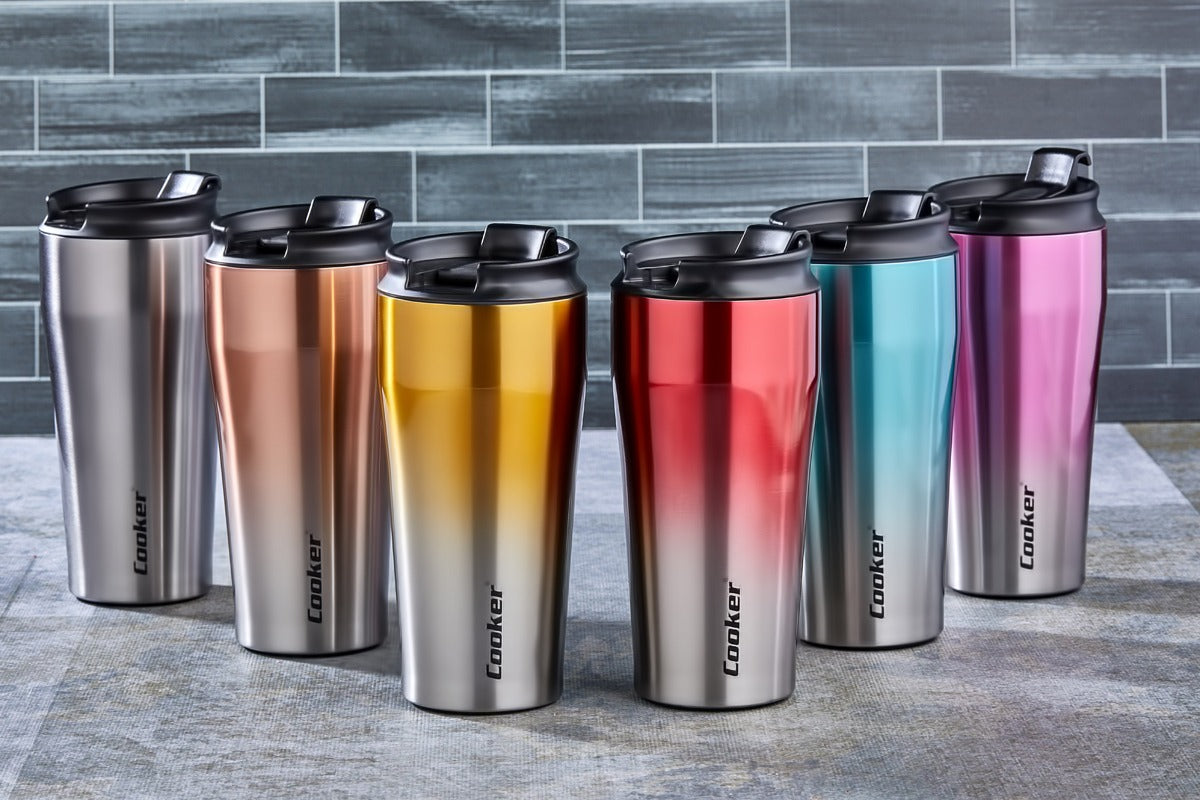 CKR-2049 400ML.ÇELİK MUG TERMOS BARDAK ÇİFT RENK (4887)