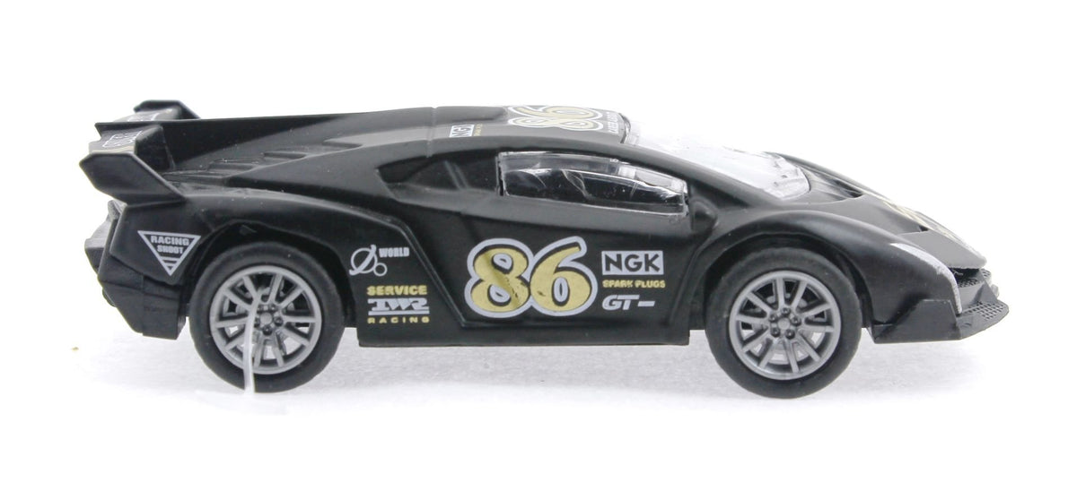 Die Cast Çek Bırak Metal Siyah Yarış Arabası 86