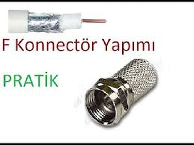 EF VİDA 50 PARÇA UYDU KONNEKTÖR RG-6-F (4887)