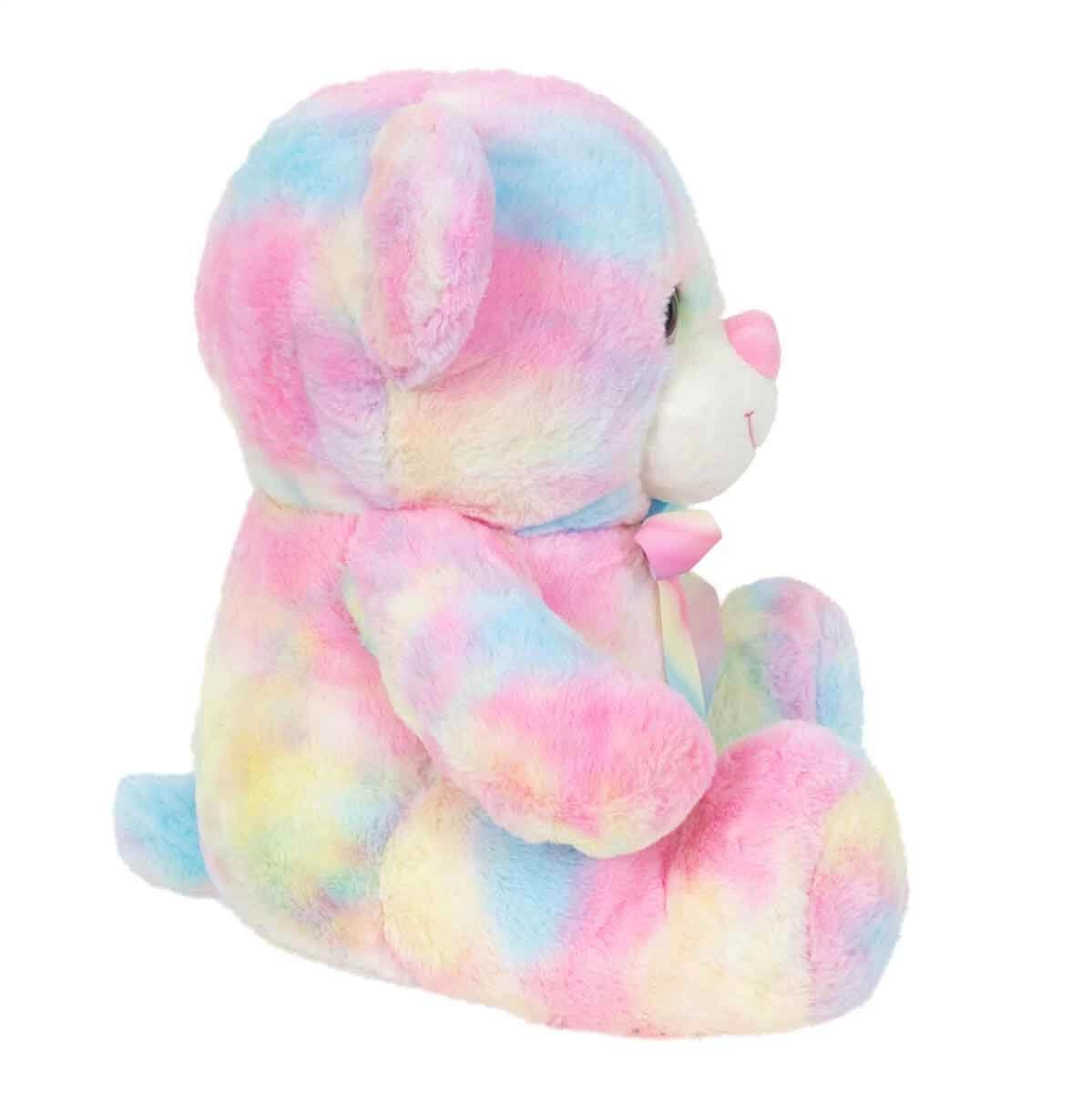 Gökkuşağı Renkli Peluş Ayı 45 cm S00004771