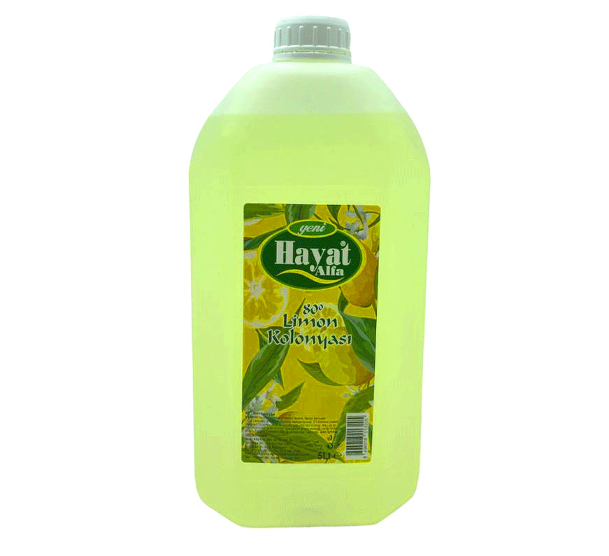 HAYAT 5LT LİMON KOLONYA BİDON (4887)