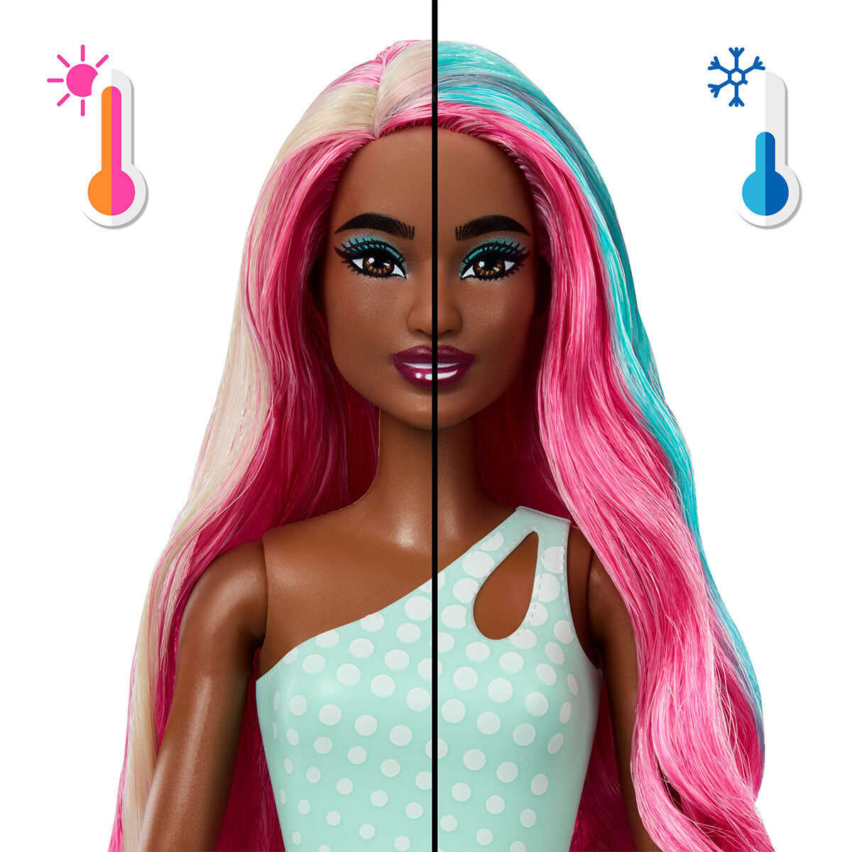 JKF60 Barbie POP Reveal Sürpriz Bebek - Mor Saçlı
