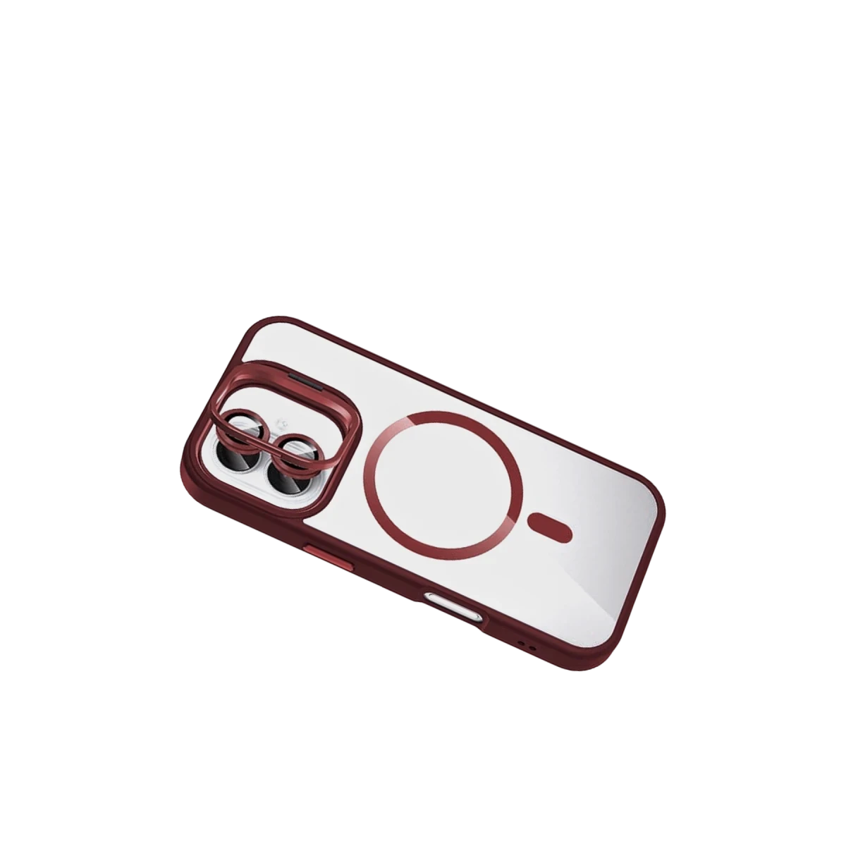 Joko Apple iPhone 16 Plus Remim Lensli Magsafe Standlı Kapak - Bordo