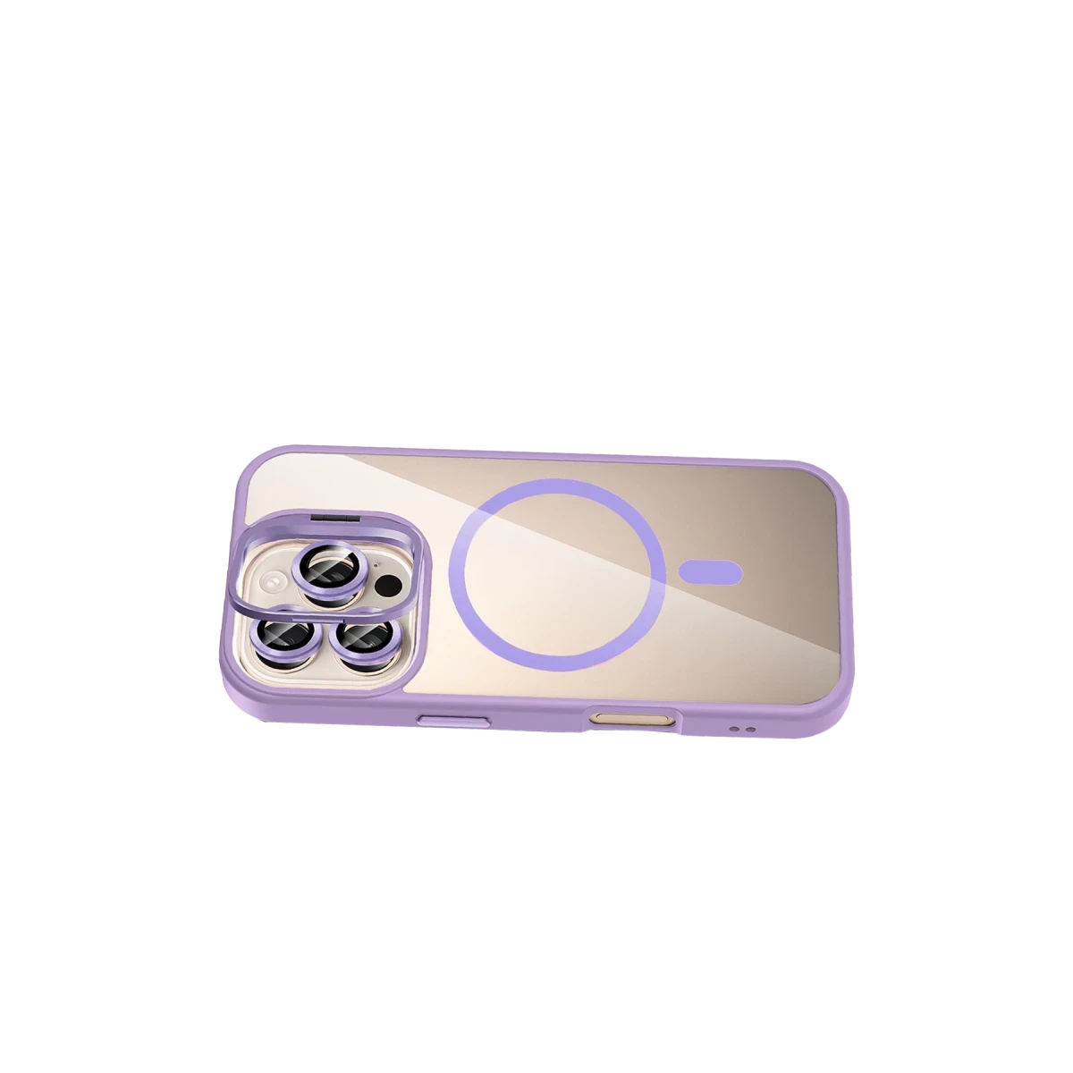 Joko Apple iPhone 16 Pro Max Remim Lensli Magsafe Standlı Kapak - Lila