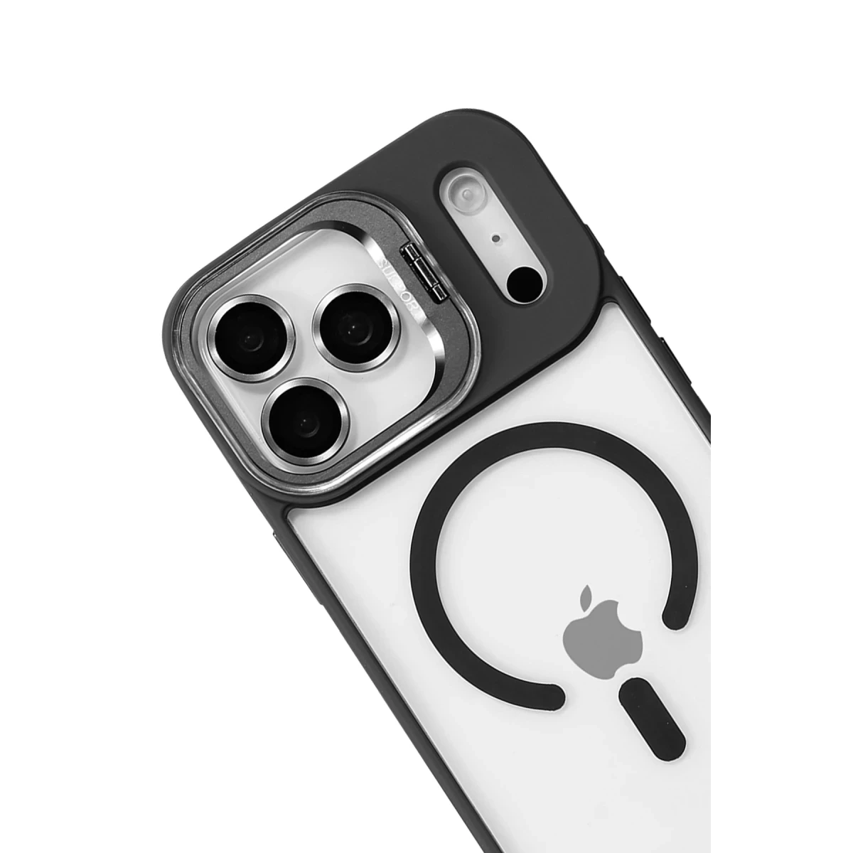 Joko Apple iPhone 17 Pro Max Remim Lensli Magsafe Standlı Kapak - Siyah
