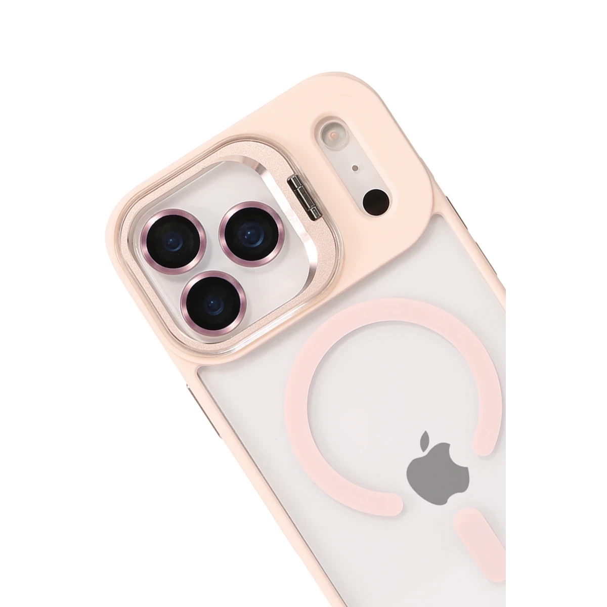 Joko Apple iPhone 17 Pro Remim Lensli Magsafe Standlı Kapak - Pembe