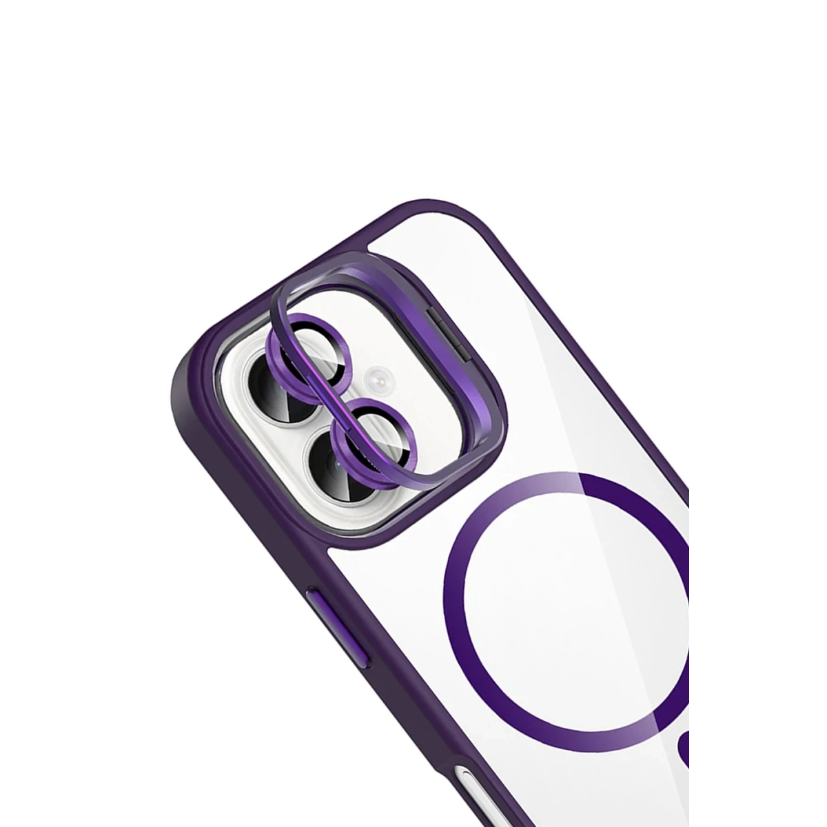 Joko Apple iPhone 17 Remim Lensli Magsafe Standlı Kapak - Derin Mor