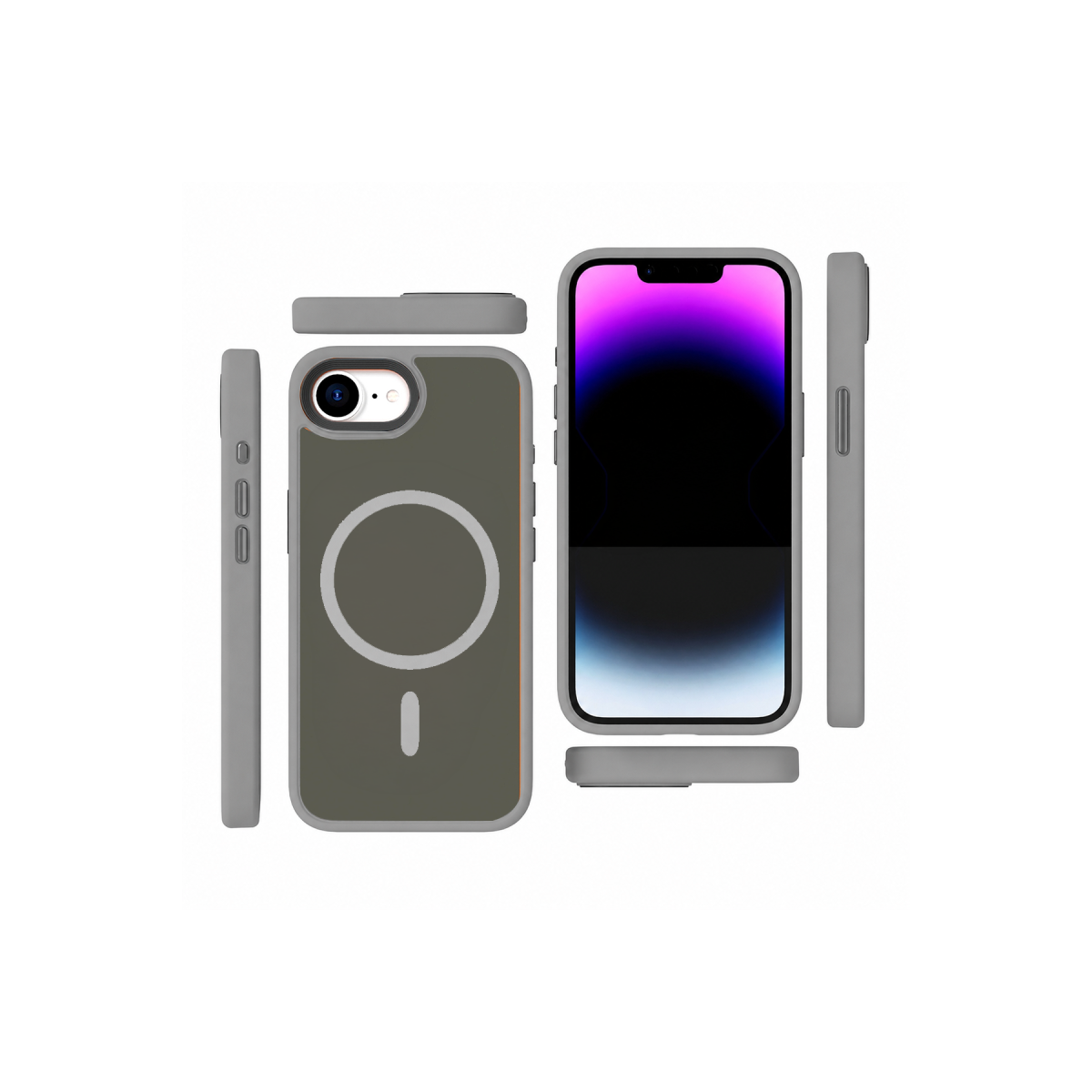 Joko Apple iPhone 17E Megane Magsafe Kapak - Titan Gri