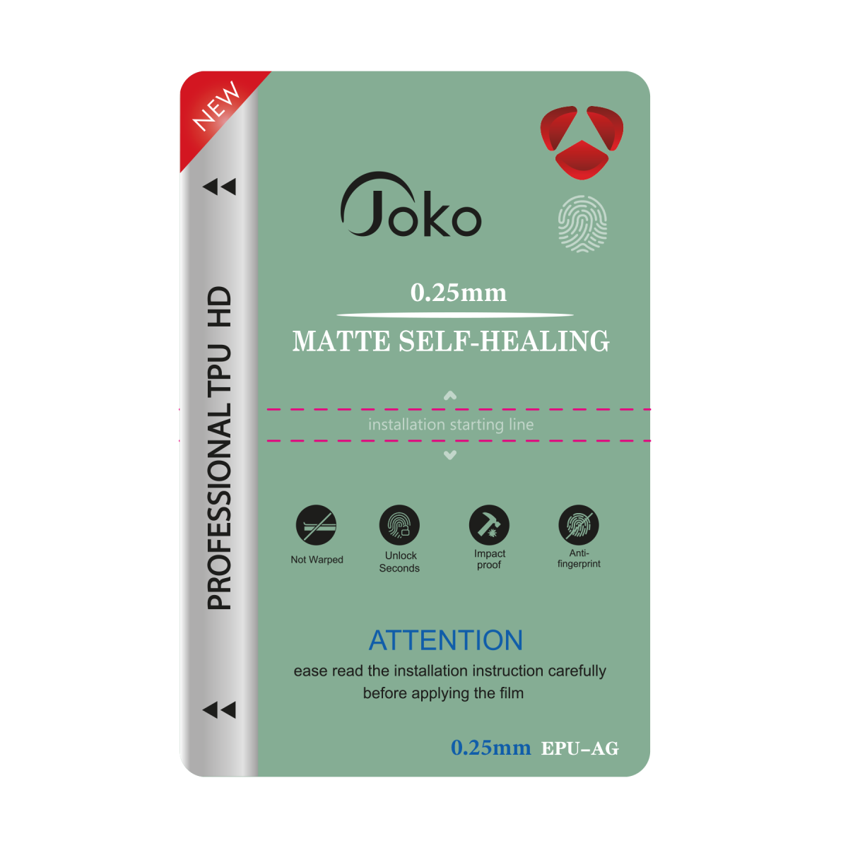 Joko TPU 0.25MM HD Makine Auto Repair Mat Ekran Koruyucu