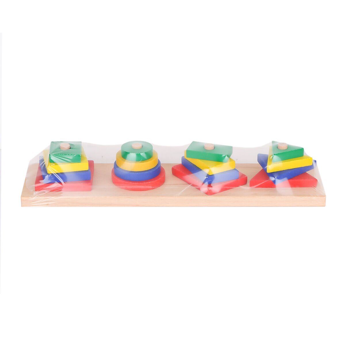 KR006 Woodoy Renkli Geometrik Şekiller -Karsan Oyuncak