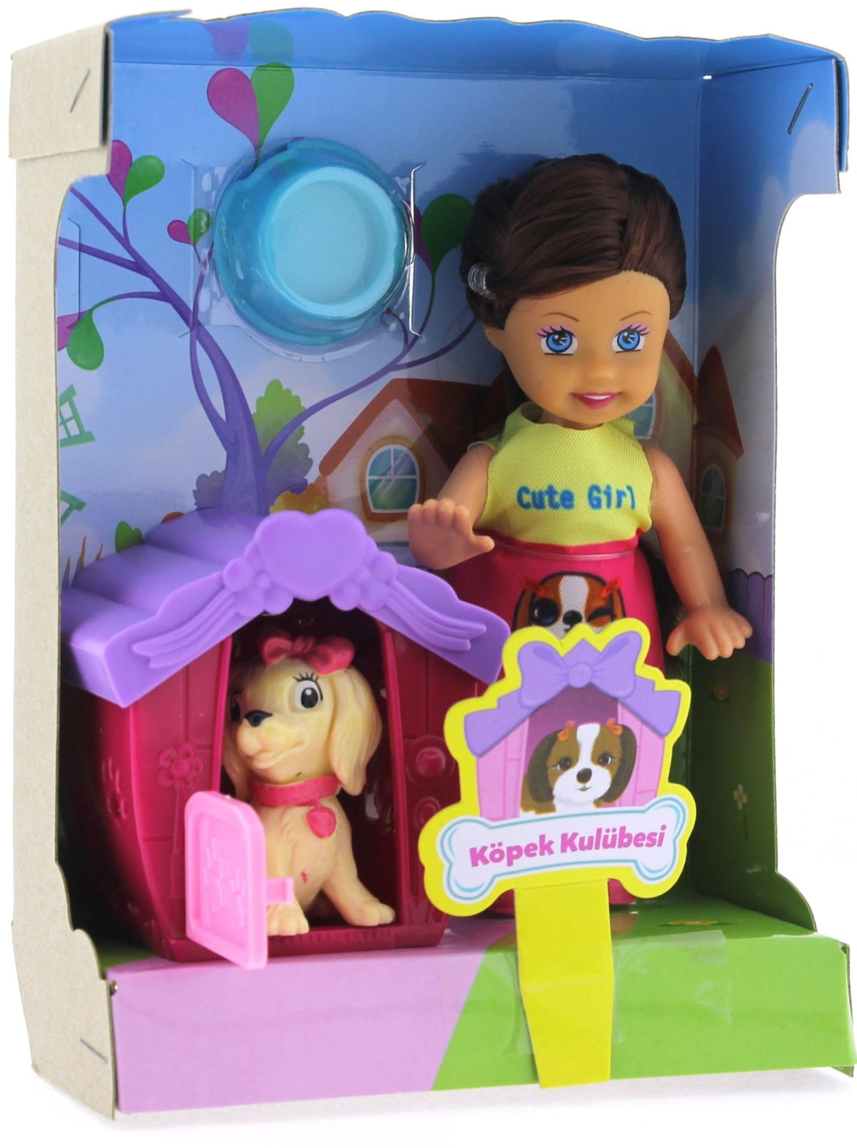 Lovely Mini Bebek Evcil Hayvan ve Kulübesi Oyun Seti