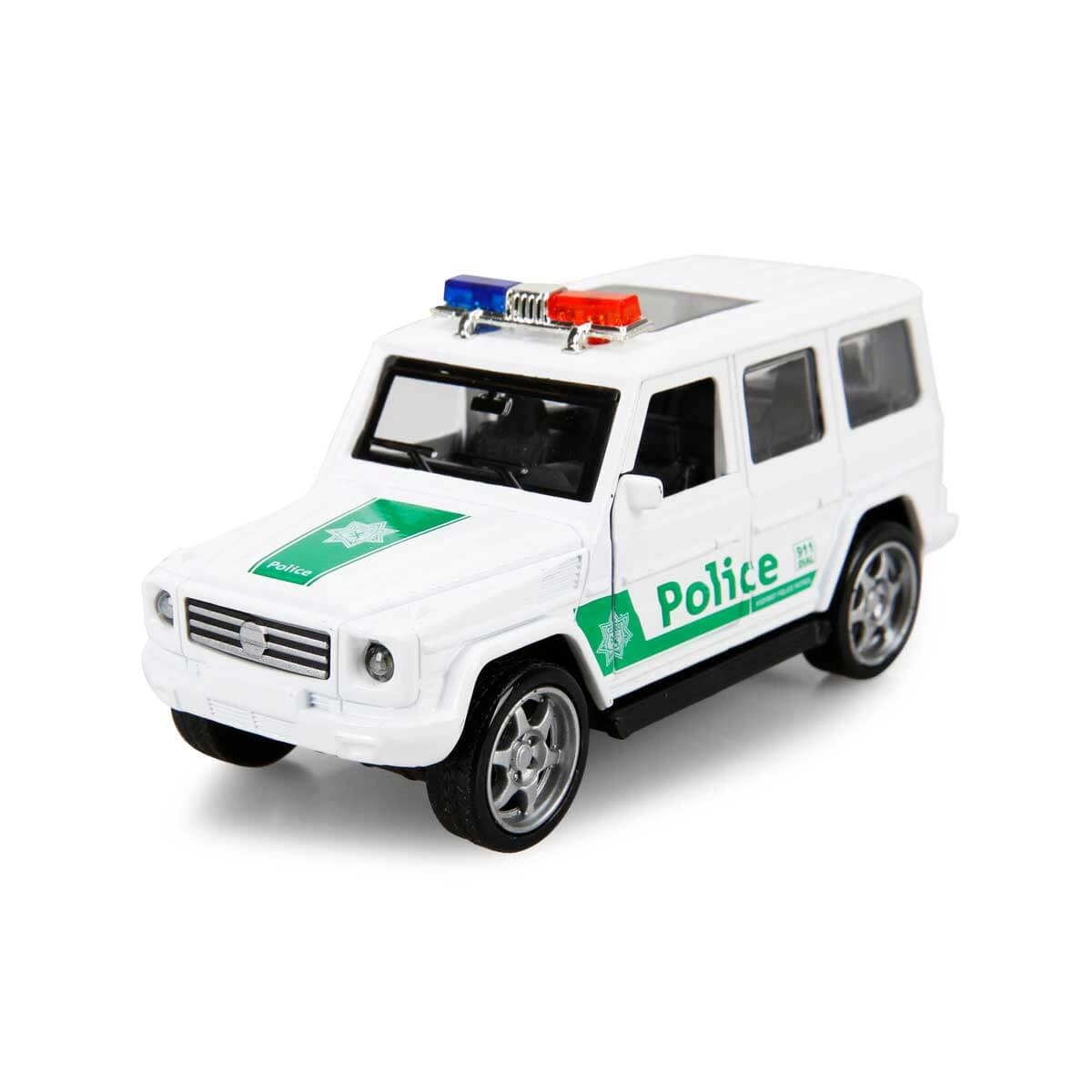 Maxx Wheels Işıklı Polis Jeep Model Arabalar 12 cm - 1 Adet Stokta Olan Gönderilir