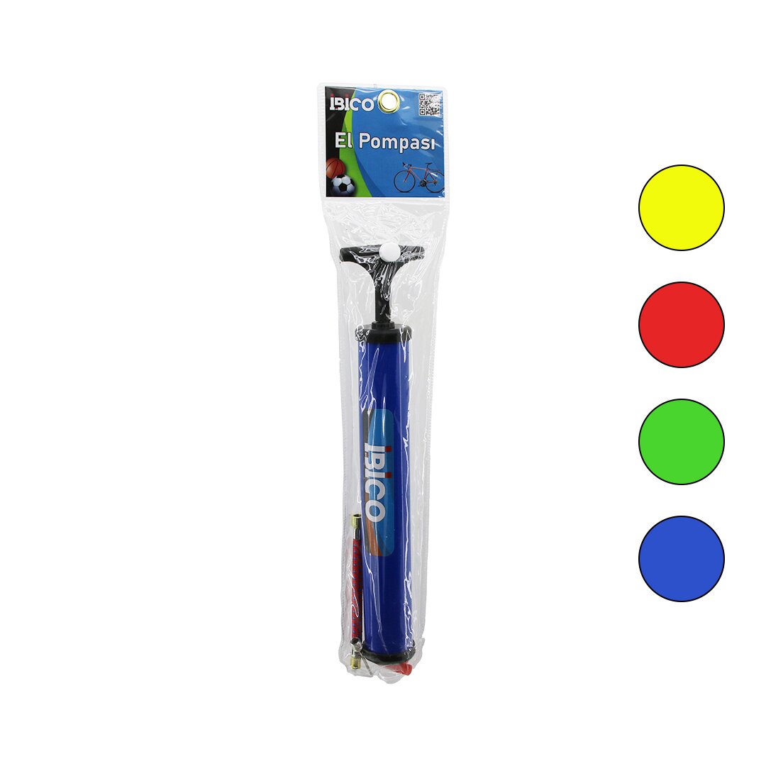 MİNİ EL POMPASI BİSİKLET - TOP 28 CM POMPA HORTUM - TOP İĞNE - UÇ (4887)