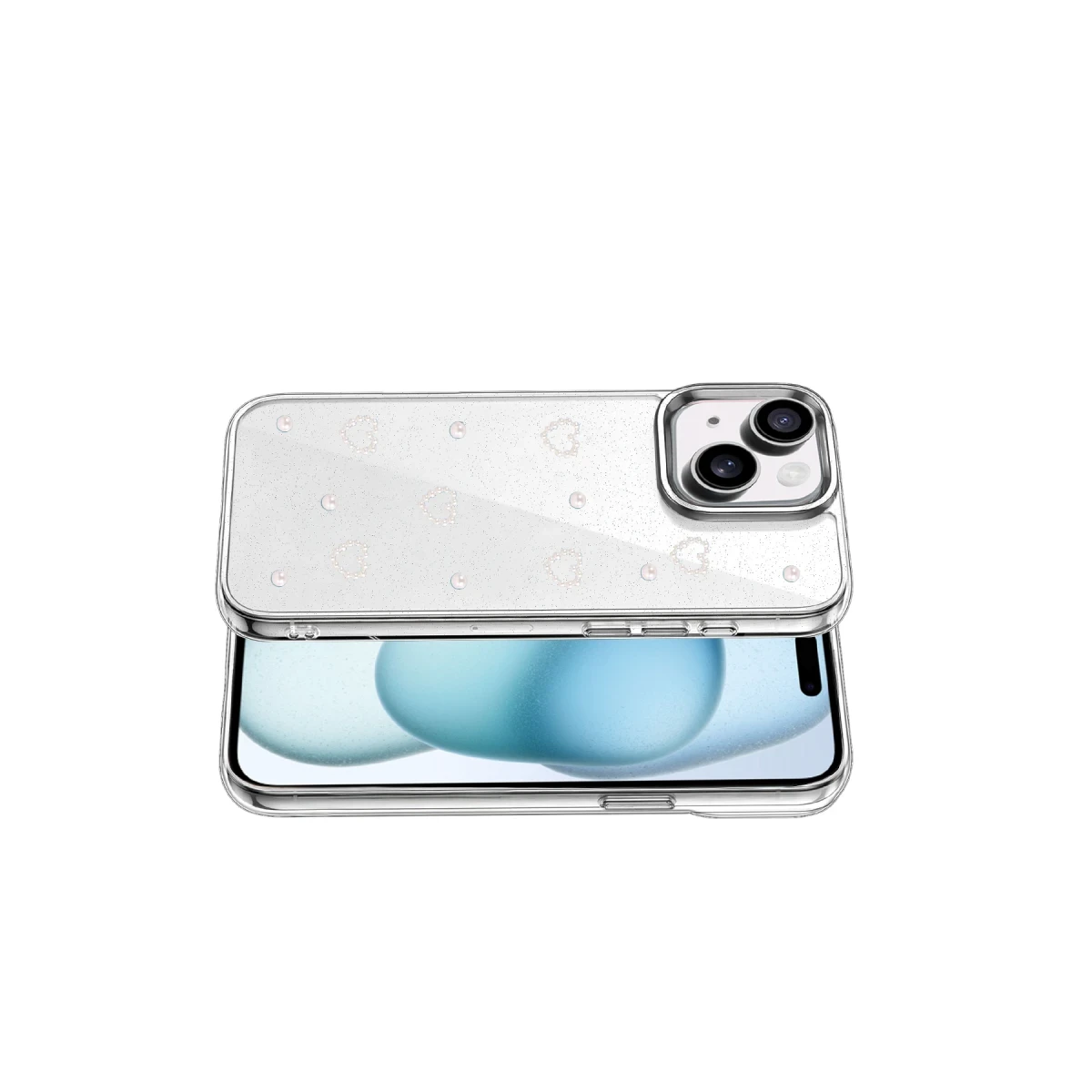 Apple iPhone 15 Fiyonk Desenli Kapak - Desen 10