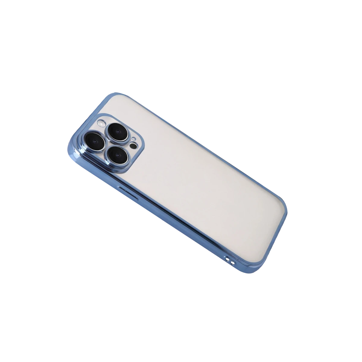 Apple iPhone 15 Pro Max Razer Lensli Silikon - Açık Mavi